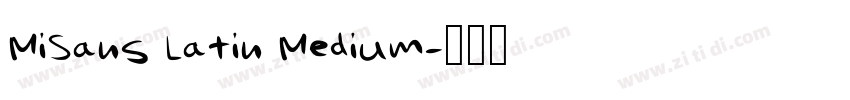 MiSans Latin Medium字体转换